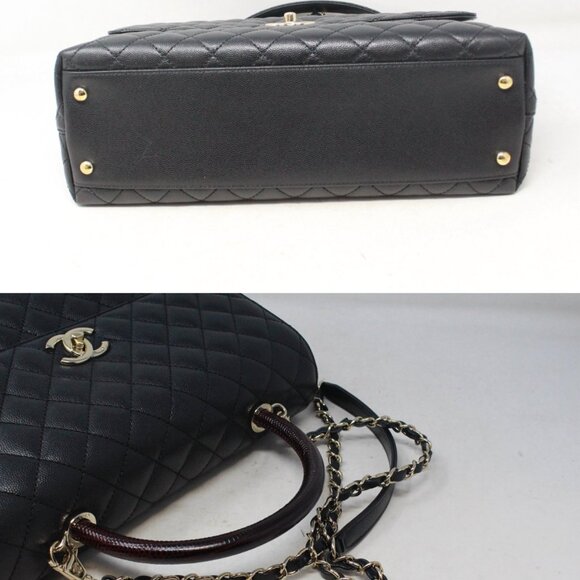 Chanel #TVR8J2 Medium Coco Top Handle Bag - Picture 4 of 7